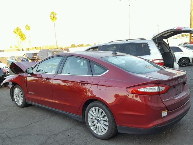 3FA6P0UU3GR384200 - 2016 FORD FUSION S H RED photo 3