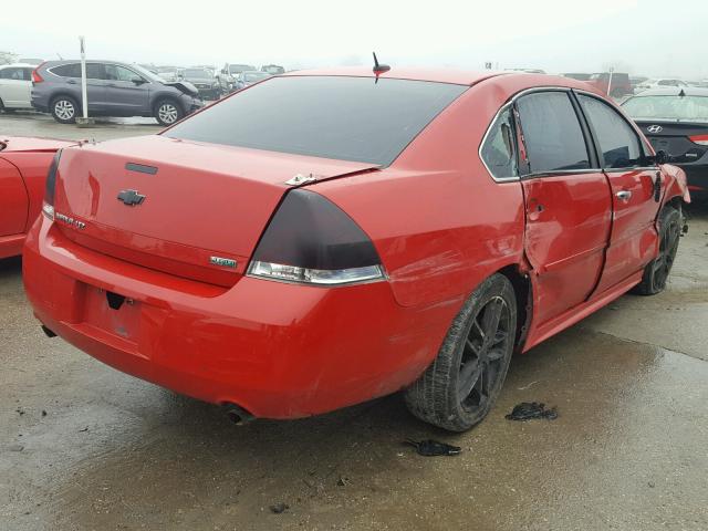 2G1WC5E37D1160901 - 2013 CHEVROLET IMPALA LTZ RED photo 4