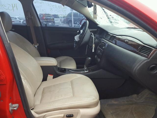 2G1WC5E37D1160901 - 2013 CHEVROLET IMPALA LTZ RED photo 5