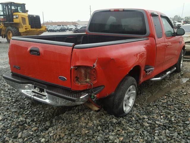 2FTZX0761WCA77619 - 1998 FORD F150 RED photo 4