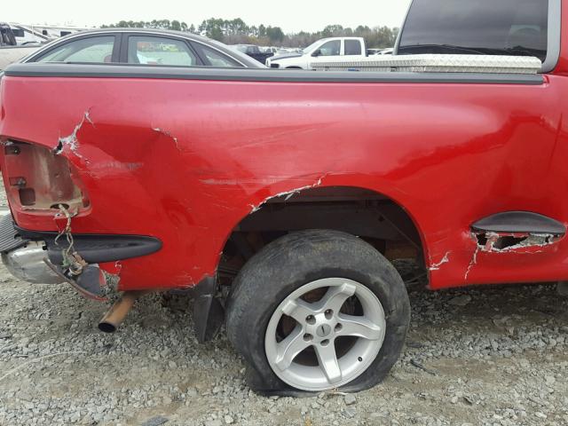 2FTZX0761WCA77619 - 1998 FORD F150 RED photo 9