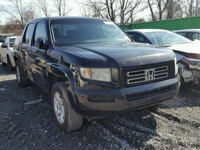 2HJYK16407H532976 - 2007 HONDA RIDGELINE BLACK photo 1