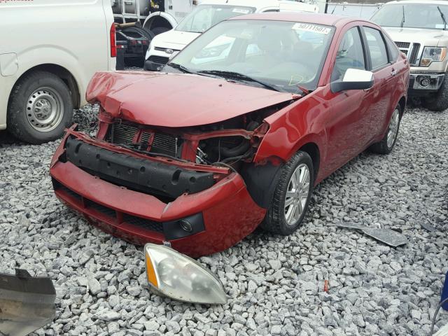 1FAHP3HN9BW110342 - 2011 FORD FOCUS SEL RED photo 2