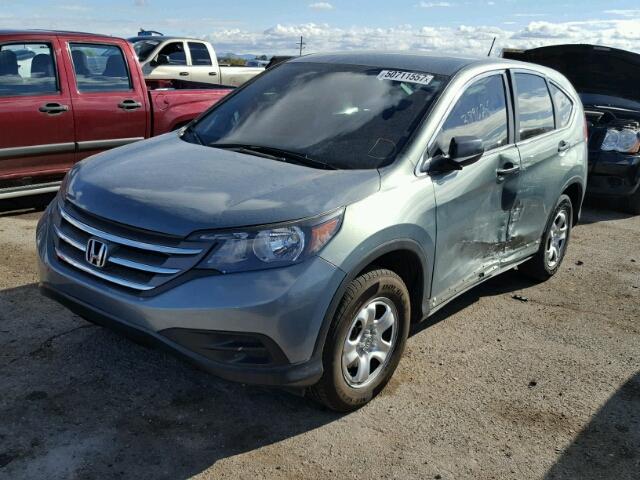 2HKRM3H37CH514995 - 2012 HONDA CR-V LX GREEN photo 2