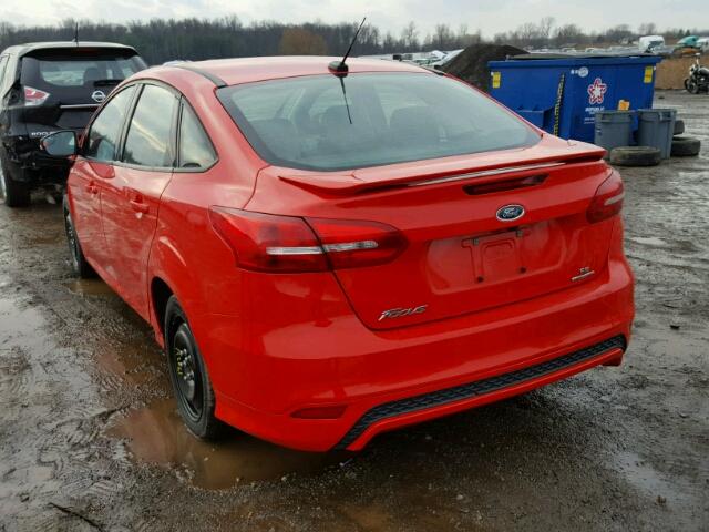 1FADP3F25FL339969 - 2015 FORD FOCUS SE RED photo 3