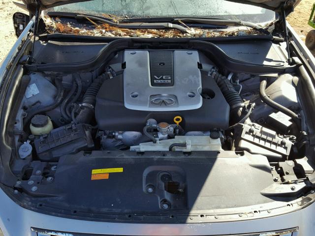 JNKCV64E58M114490 - 2008 INFINITI G37 BASE GRAY photo 7