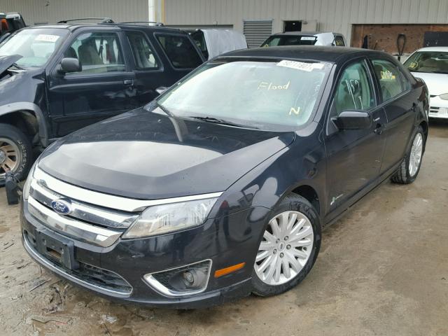 3FADP0L35BR117424 - 2011 FORD FUSION HYB BLACK photo 2