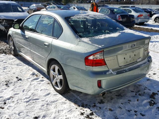 4S3BL616297218371 - 2009 SUBARU LEGACY 2.5 GREEN photo 3