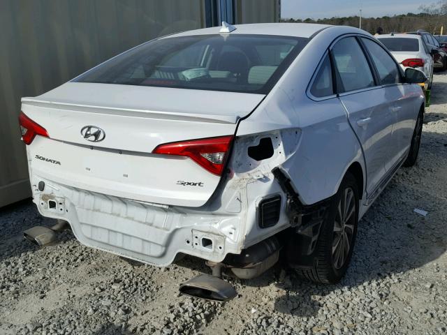 5NPE34AF0FH052036 - 2015 HYUNDAI SONATA SPO WHITE photo 4