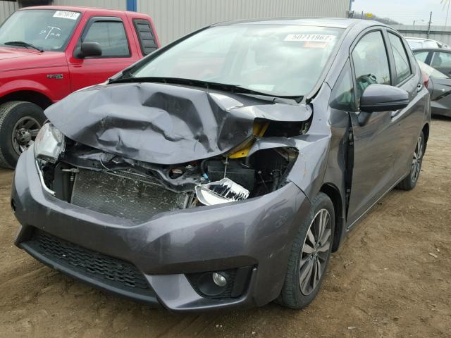 3HGGK5H73GM700207 - 2016 HONDA FIT EX GRAY photo 2