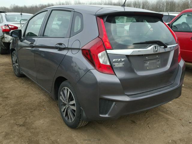 3HGGK5H73GM700207 - 2016 HONDA FIT EX GRAY photo 3