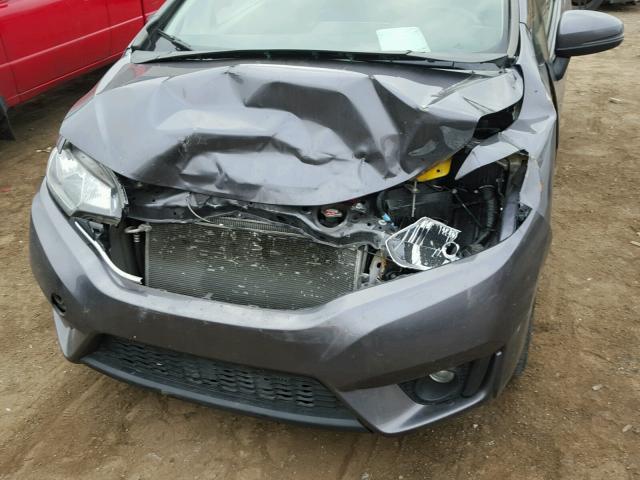 3HGGK5H73GM700207 - 2016 HONDA FIT EX GRAY photo 9