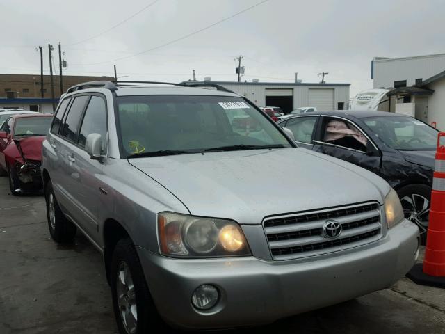 JTEHF21A420041816 - 2002 TOYOTA HIGHLANDER SILVER photo 1