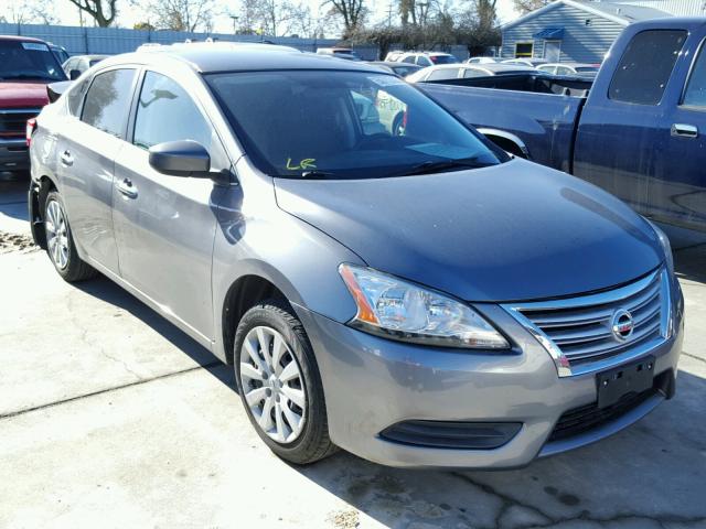 3N1AB7AP4FY219581 - 2015 NISSAN SENTRA S GRAY photo 1