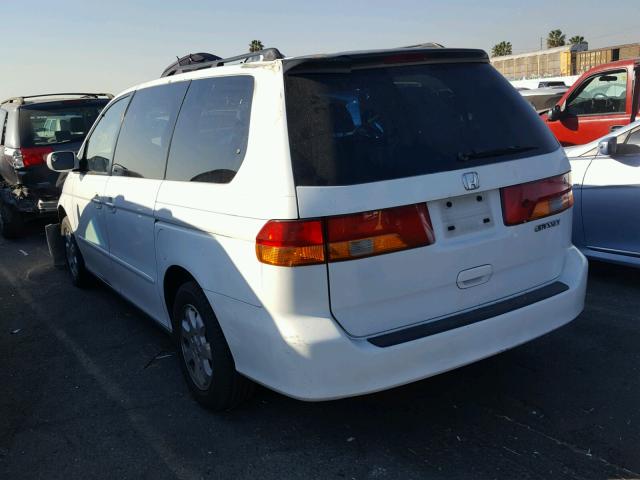 5FNRL18924B065124 - 2004 HONDA ODYSSEY EX WHITE photo 3