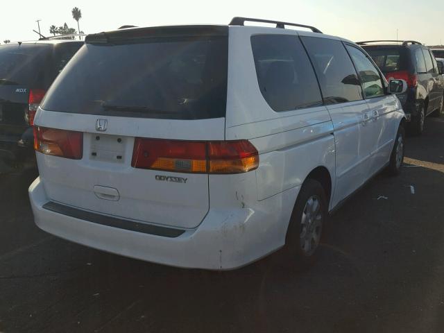 5FNRL18924B065124 - 2004 HONDA ODYSSEY EX WHITE photo 4