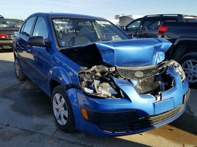 KNADE123966178640 - 2006 KIA RIO BLUE photo 1