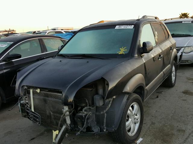 KM8JN72D76U427641 - 2006 HYUNDAI TUCSON GLS BLACK photo 2