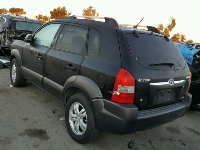 KM8JN72D76U427641 - 2006 HYUNDAI TUCSON GLS BLACK photo 3