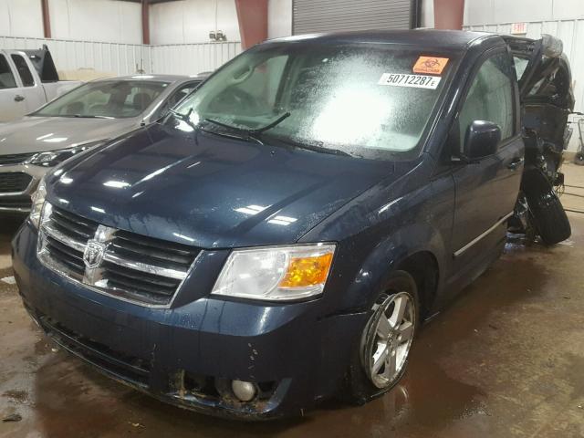 1D8HN54P58B114778 - 2008 DODGE GRAND CARA BLUE photo 2