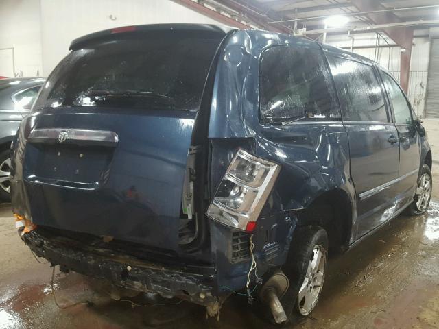 1D8HN54P58B114778 - 2008 DODGE GRAND CARA BLUE photo 4