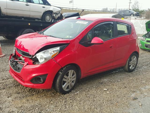 KL8CB6S95DC611662 - 2013 CHEVROLET SPARK LS RED photo 2