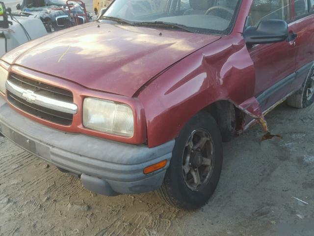 2CNBJ13C3X6931834 - 1999 CHEVROLET TRACKER MAROON photo 9