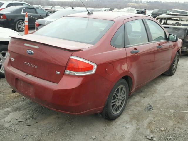 1FAHP3FN7AW214233 - 2010 FORD FOCUS SE RED photo 4