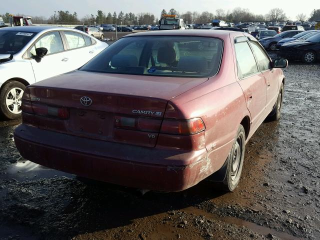 JT2BF22K0W0121002 - 1998 TOYOTA CAMRY CE RED photo 4