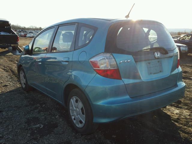 JHMGE8H3XCC030248 - 2012 HONDA FIT TEAL photo 3