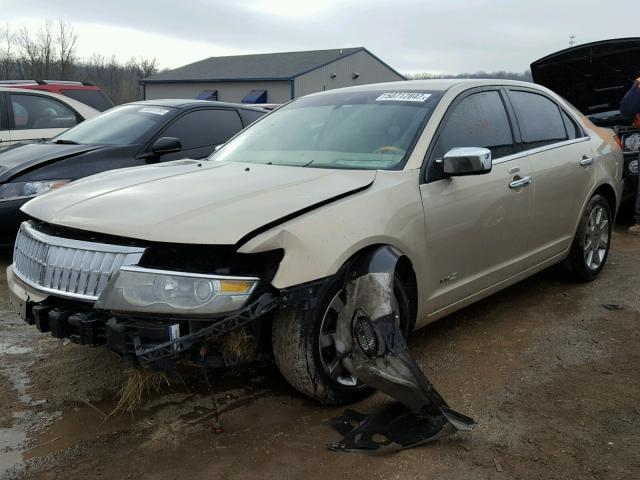 3LNHM26T88R664882 - 2008 LINCOLN MKZ BEIGE photo 2