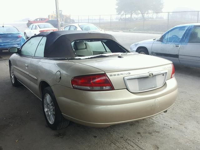 1C3EL55R56N204231 - 2006 CHRYSLER SEBRING TO BEIGE photo 3