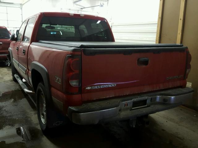 2GCEK13T551235100 - 2005 CHEVROLET SILVERADO RED photo 3