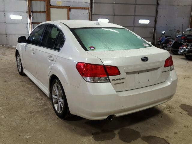 4S3BMCC69E3030148 - 2014 SUBARU LEGACY 2.5 WHITE photo 3