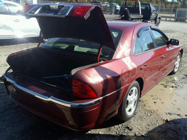 1LNHM87A3YY760789 - 2000 LINCOLN LS 勃艮第红 照片 4