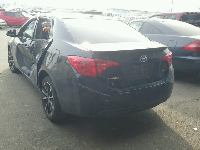 5YFBURHE3HP622577 - 2017 TOYOTA COROLLA L BLUE photo 3