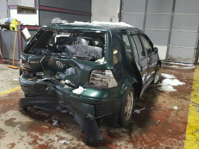 9BWGT61J714056145 - 2001 VOLKSWAGEN GOLF GLS GREEN photo 4