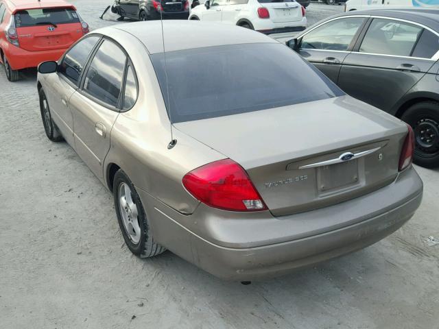 1FAFP55U93A248184 - 2003 FORD TAURUS SES TAN photo 3