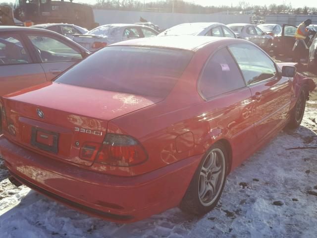 WBABN53421JU20860 - 2001 BMW 330 CI RED photo 4