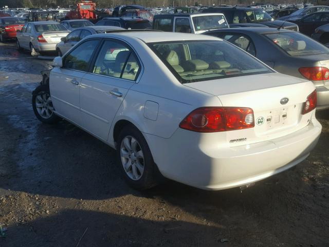 KNAGE123675142554 - 2007 KIA OPTIMA LX WHITE photo 3