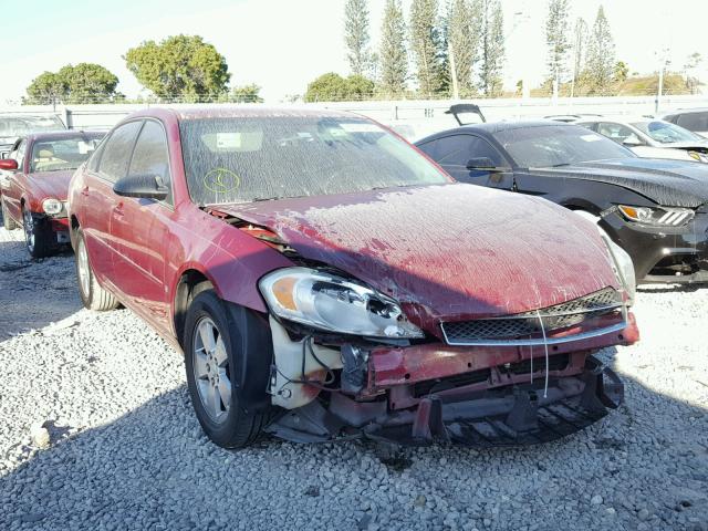 2G1WT55K969374428 - 2006 CHEVROLET IMPALA LT RED photo 1