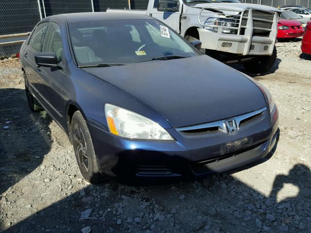 1HGCM55137A138945 - 2007 HONDA ACCORD VAL BLUE photo 1