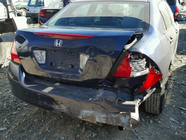 1HGCM55137A138945 - 2007 HONDA ACCORD VAL BLUE photo 9