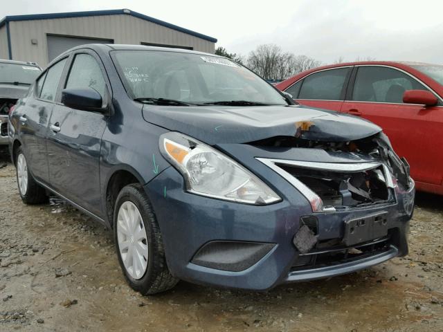 3N1CN7AP8FL840318 - 2015 NISSAN VERSA S BLUE photo 1