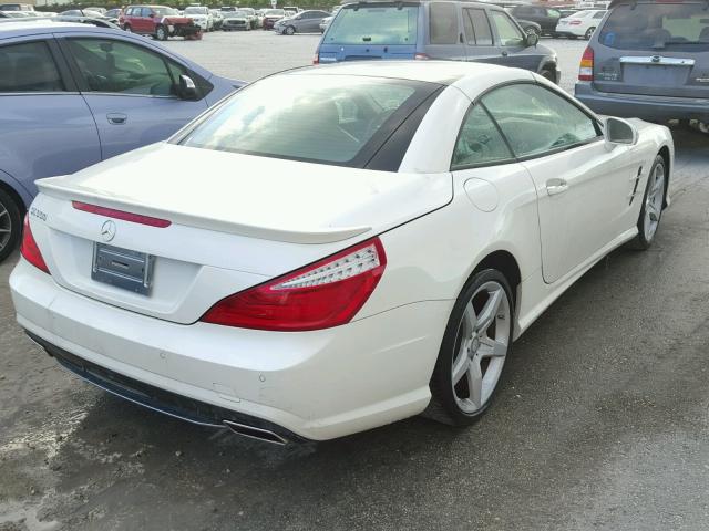 WDDJK7DA3EF025415 - 2014 MERCEDES-BENZ SL 550 WHITE photo 4