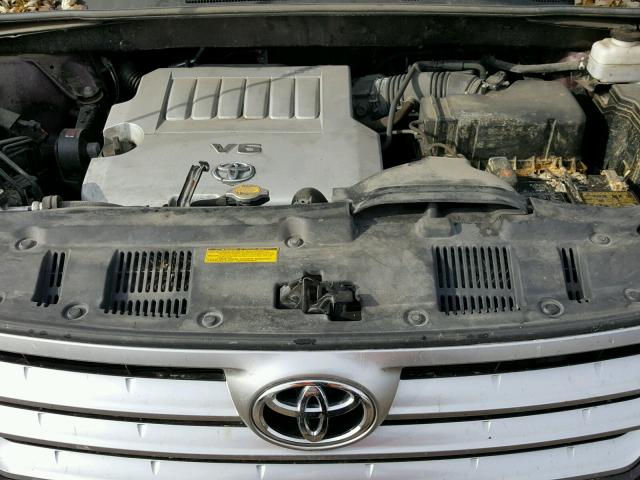 5TDDK3EH7CS148210 - 2012 TOYOTA HIGHLANDER MAROON photo 7