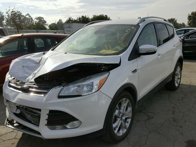 1FMCU0JX4EUE41431 - 2014 FORD ESCAPE TIT WHITE photo 2