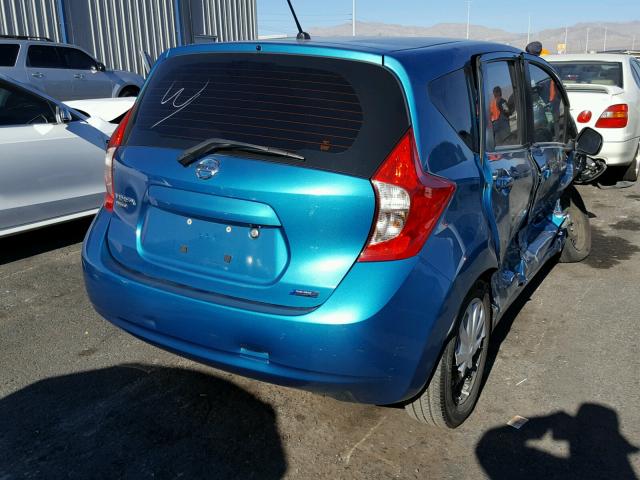 3N1CE2CP5EL385622 - 2014 NISSAN VERSA NOTE BLUE photo 4