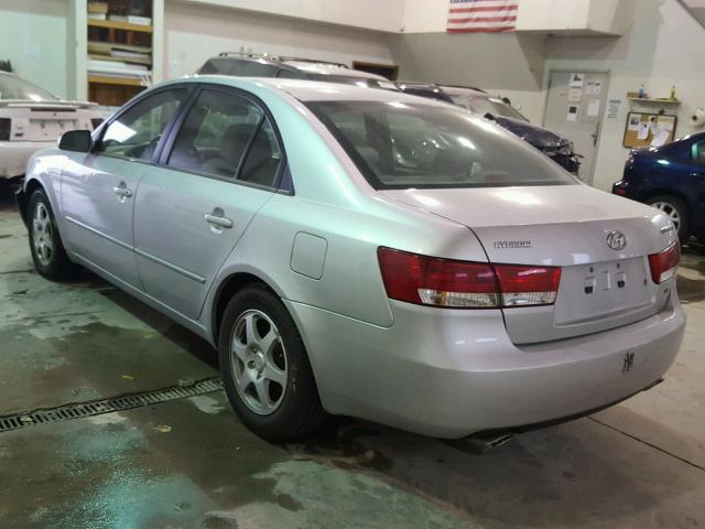 5NPEU46FX6H023410 - 2006 HYUNDAI SONATA GLS SILVER photo 3