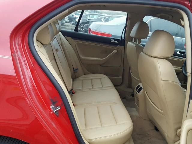3VWRM71K58M056512 - 2008 VOLKSWAGEN JETTA SE 红色 照片 6